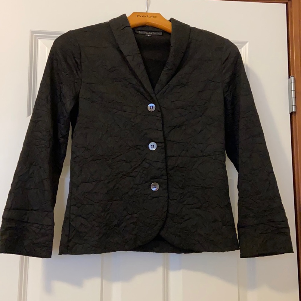 Gently used - black Nicole Miller blazer - size S